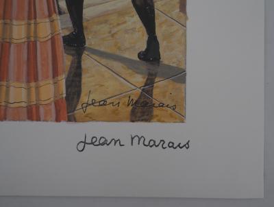Jean MARAIS - Hommage à la famille - Quadrichromie signée 2