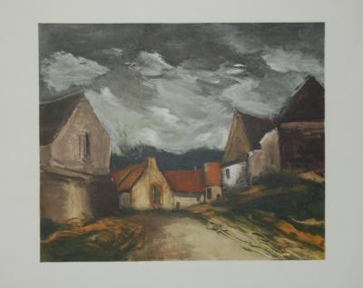 Maurice De Vlaminck (after) - Village of Sarthe - Lithograph 2