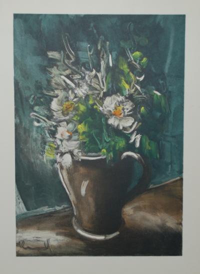 Maurice De Vlaminck (d’après) - Fleurs au pot de grès - Lithographie 2