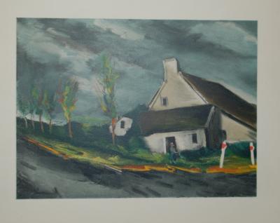 Maurice De Vlaminck (d’après) - Près de Beaumont sur Sarthe - Lithographie 2