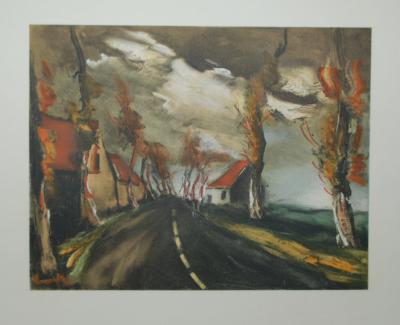 Maurice De Vlaminck (d’après) - La route de Mortagne - Lithographie 2