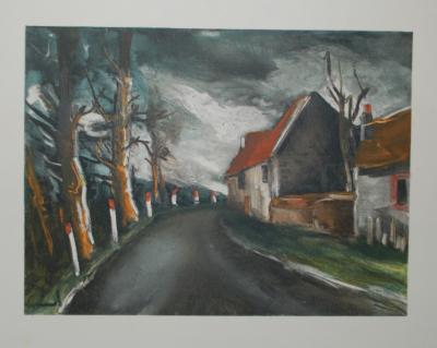 Maurice De Vlaminck (d’après) - La route de Longny - Lithographie 2