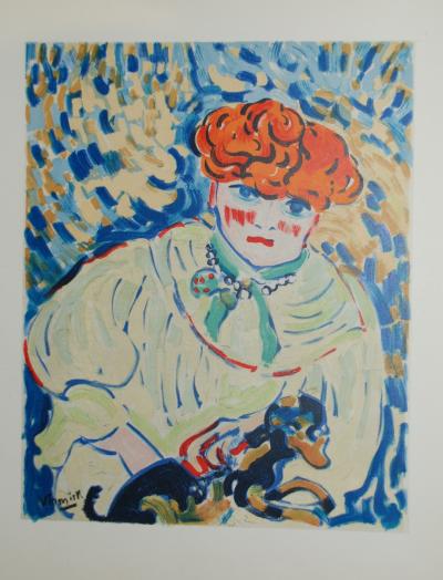 Maurice De Vlaminck (after) - Woman with dog - Lithograph 2