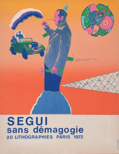 Antonio Segui - Sans Démagogie 72 (1) - Lithographie 2