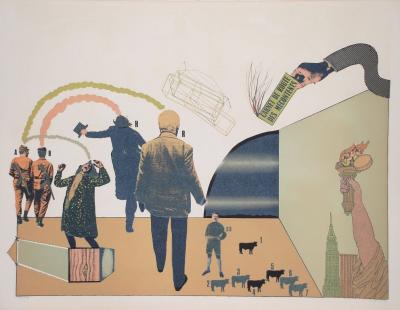 Antonio Segui - Sans Démagogie 72 (6) - Lithographie signée 2