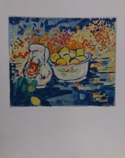 Maurice De Vlaminck (d’après) - Nature morte aux pommes - Lithographie 2