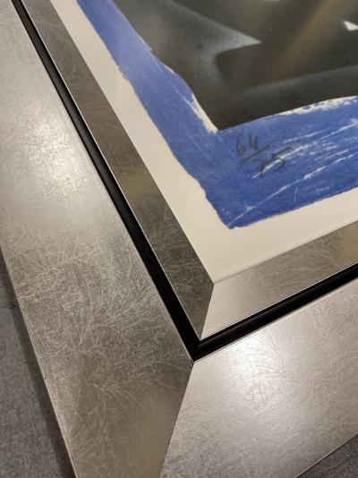 Ladislas KIJNO - Composition bleue - Gravure signée 2