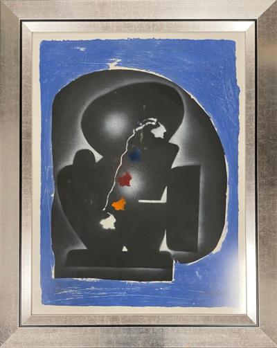Ladislas KIJNO - Composition bleue - Gravure signée 2