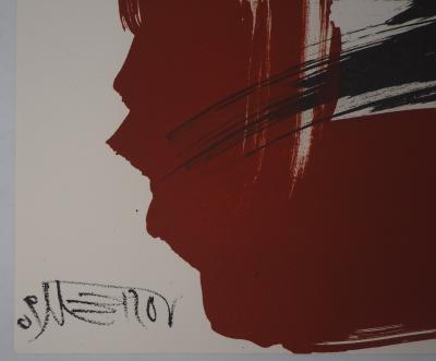 Wolf VOSTELL - Le cri : La foule - Lithographie originale signée, 1990 2