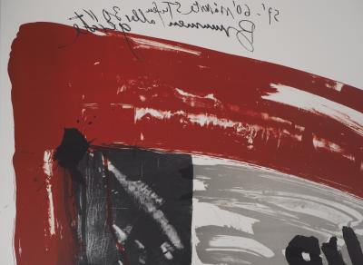 Wolf VOSTELL - Le cri : L’attaque nocturne - Lithographie originale signée, 1990 2