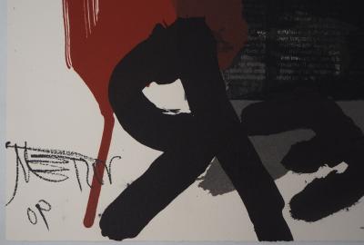 Wolf VOSTELL - Le cri : L’attaque nocturne - Lithographie originale signée, 1990 2