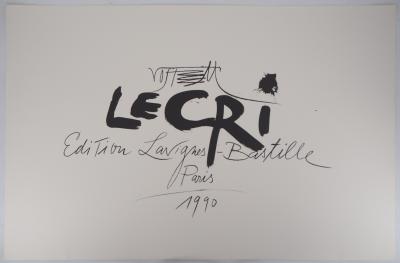 Wolf VOSTELL : Le cri - 10 lithographies originales signées, 1990 2
