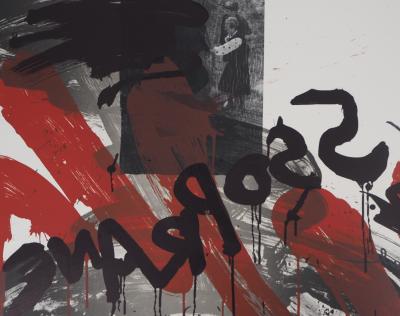 Wolf VOSTELL - Le cri : Soprane - Lithographie originale signée, 1990 2