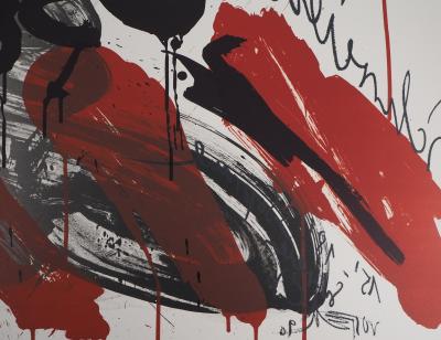 Wolf VOSTELL - Le cri : Soprane - Lithographie originale signée, 1990 2