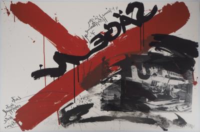 Wolf VOSTELL - Le cri : L’accident - Lithographie originale signée, 1990 2