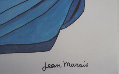 Jean MARAIS - L’enfant au drap bleu - Lithographie signée 2