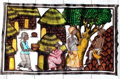 Toile de Korhogo - Déco Tribale Batik Ethnique 2