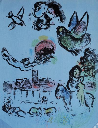 Marc CHAGALL - Nocturne à Venice - Lithographie 2