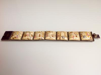 Iran ou Syrie -  début du XXe siècle, Bracelet peint de miniatures persane 2