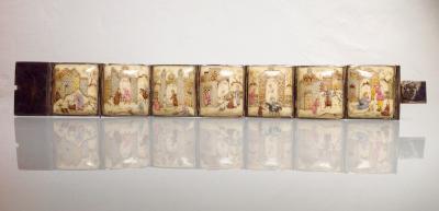 Iran ou Syrie -  début du XXe siècle, Bracelet peint de miniatures persane 2
