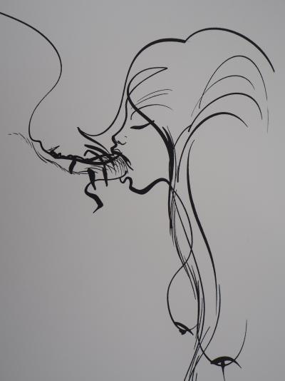 Raymond MORETTI - L’étreinte charnelle, 1974 - Lithographie originale signée 2