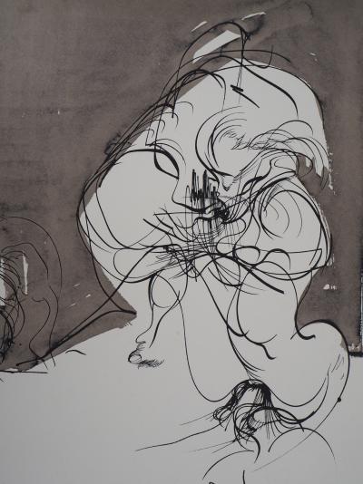 Raymond MORETTI : La jeune femme - Lithographie originale signée 2