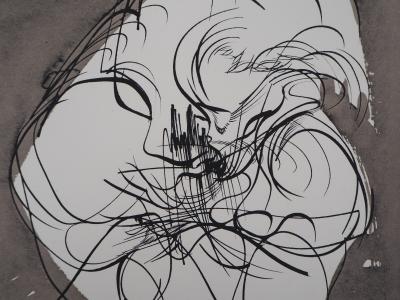 Raymond MORETTI : La jeune femme - Lithographie originale signée 2