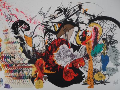 Raymond MORETTI : Les musiciens, 1974 - Lithographie originale signée 2