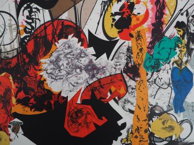 Raymond MORETTI : Les musiciens, 1974 - Lithographie originale signée 2