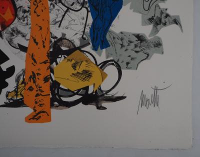 Raymond MORETTI : Les musiciens, 1974 - Lithographie originale signée 2