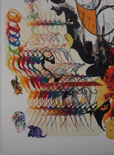 Raymond MORETTI : Les musiciens, 1974 - Lithographie originale signée 2