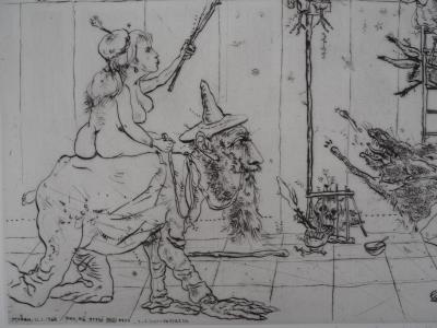 Mordecaï MOREH : Triomphe de la femme - Gravure originale signée 2