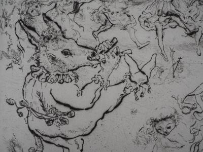 Mordecaï MOREH : Le Carnaval - Gravure originale signée 2