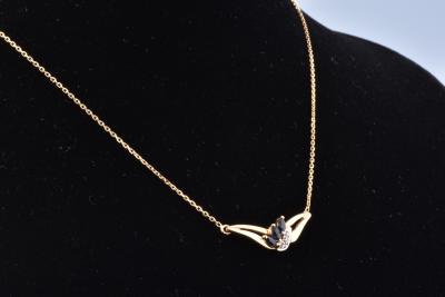 Collier et pendentif en Or jaune 18 carats 2