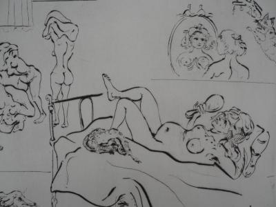 Mordecaï MOREH : La toilette - Gravure originale signée 2