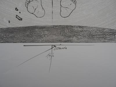 Pierre-Yves TREMOIS - L’homme, le centre de l’univers, Gravure originale signée 2