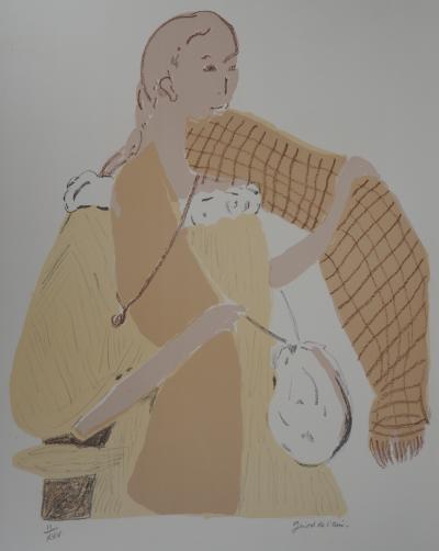 Hélène GIROD DE L’AIN : La passante - Lithographie Originale Signée 2