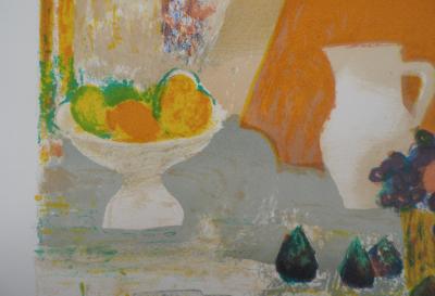 Jacques PETIT : Panier de fruits - Lithographie Originale Signée 2