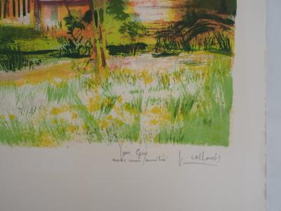 Paul COLLOMB : Jardin estival - Lithographie Originale Signée 2