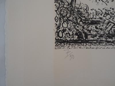 Jacques PETIT : Vue sur le lac - Lithographie Originale Signée 2