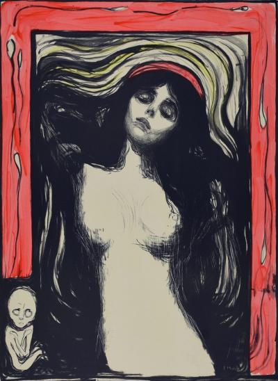 Edvard MUNCH (nachher) – La Madonna / Madonna, 1895 – Nummerierte Lithographie