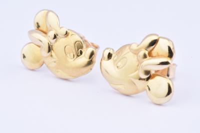 Boucles d’oreille MINNIE MOUSE marque DISNEY en or jaune 18 carats (750 millièmes) 2