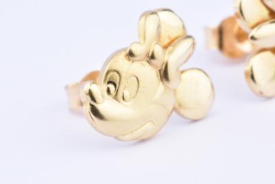 Boucles d’oreille MINNIE MOUSE marque DISNEY en or jaune 18 carats (750 millièmes) 2