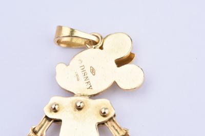 Pendentif MINNIE MOUSE marque DISNEY en or jaune 18 carats (750 millièmes) 2