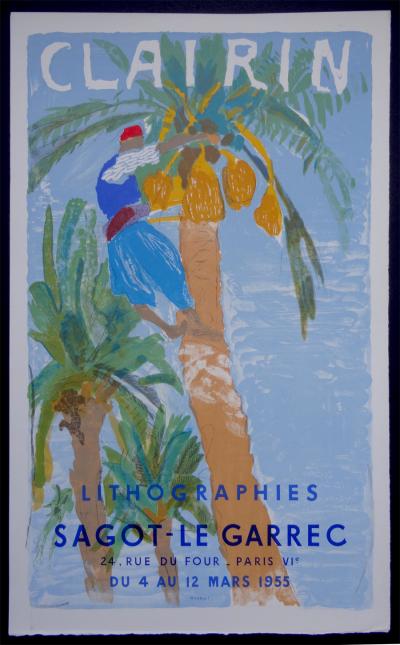 Pierre-Eugène CLAIRIN - Sagot Le Garrec, 1955 - Affiche lithographique 2