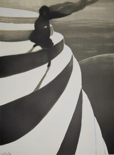Léon Spilliaert (d’après), Vertige, l’escalier magique, 1908, Lithographie signée & numérotée 2