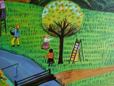 André CODAGOGNE - Paysage champêtre - Lithographie originale 2