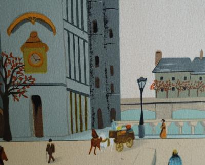 Eliane THIERRY - Quai aux fleurs - Lithographie originale signée au crayon 2