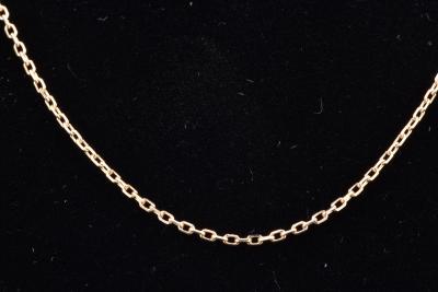 Collier en Or Jaune 18 carats, chaîne en maille forçat 2