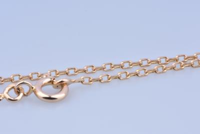 Collier en Or Jaune 18 carats, chaîne en maille forçat 2
